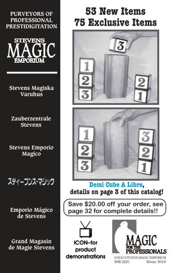 53 New Items 75 Exclusive Items - Stevens Magic Emporium