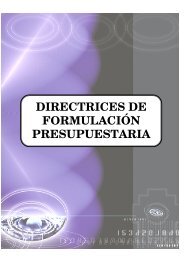 DIRECTRICES DE FORMULACIÓN PRESUPUESTARIA - Sigma