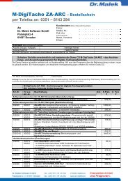 M-DigiTacho ZA-ARC â Bestellschein - Dr. Malek Software GmbH