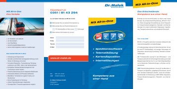 M3 All-in-One Produktflyer - Dr. Malek Software GmbH