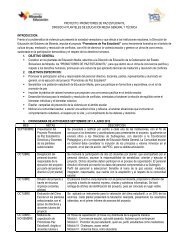 Proyecto promotores de paz estudiantil - Gobierno del estado Miranda