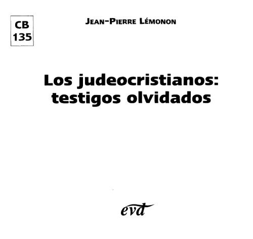 Los Judeocristianos – Testigos Olvidados.PDF - El Mundo Bíblico