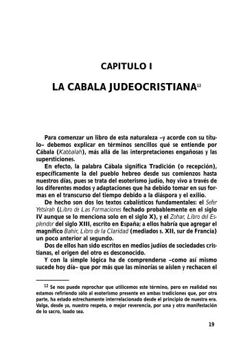 Presencia Viva de la Cábala - Cap. 1: La Cábala Judeocristiana