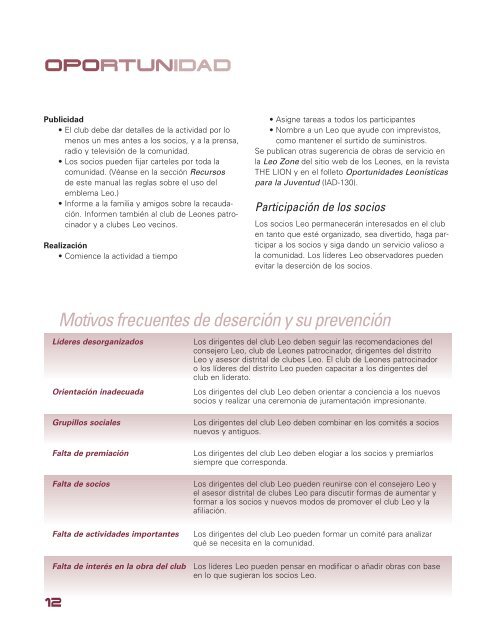 manual del Programa de Clubes Leo - Leoismo Argentino