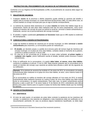 Instructivos - JNE - Jurado Nacional de Elecciones