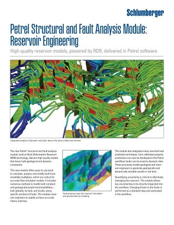 Petrel Structural and Fault Analysis Module ... - Schlumberger