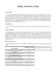 Outline of the Book of Jude - The Floral Heights Church of Christ