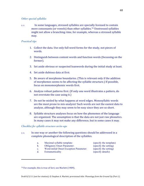 Phonology From The Ground Up - University of North Dakota