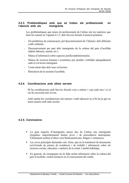 LA IMMIGRACIÓ DEL SOLSONÈS - Universitat Oberta de Catalunya