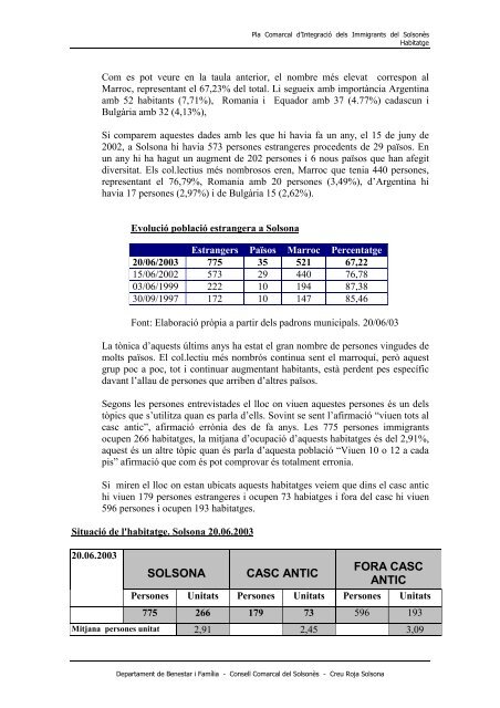 LA IMMIGRACIÓ DEL SOLSONÈS - Universitat Oberta de Catalunya