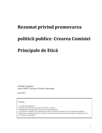 Cristina Cojocaru, Secretarul Alianţei Anticorupţie, expert ADEPT