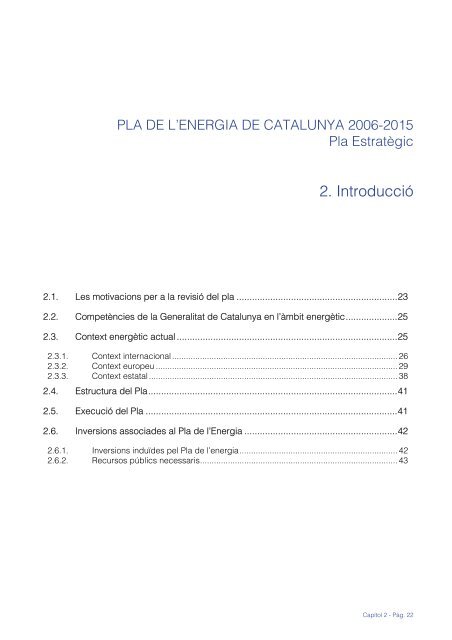 PLA DE L'ENERGIA DE CATALUNYA 2006-2015 - La Web de Isidro