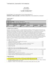 audit energetic - Facultatea de Electrotehnică şi Electroenergetică