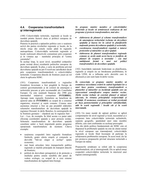 Schema de Dezvoltare a Spatiului Comunitar - Infocooperare