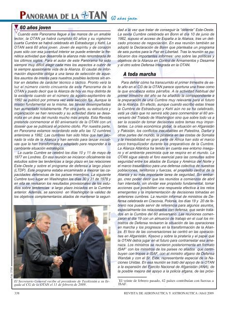 revista de aeronáutica y astronáutica nº 782 - abril 2009 - Portal de ...