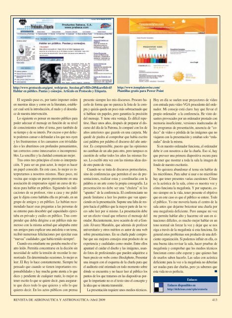 revista de aeronáutica y astronáutica nº 782 - abril 2009 - Portal de ...