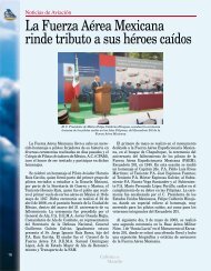 La Fuerza Aérea Mexicana rinde tributo a sus héroes caídos