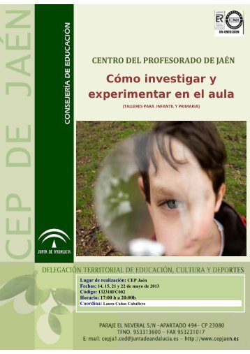 Cómo investigar y experimentar en el aula - CEP de Jaén