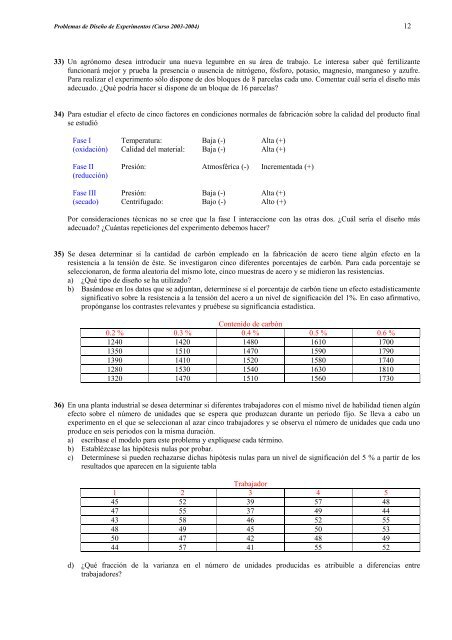 Problemas - Departamento de Estadística e Investigación Operativa ...