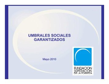 UMBRALES SOCIALES GARANTIZADOS