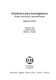 Estadística para Investigadores - Editorial Reverte