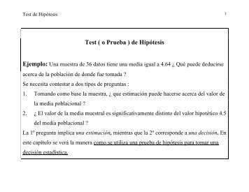 Test de Hipótesis