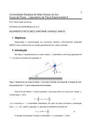 MRUV - Física - UEMS - Universidade Estadual de Mato Grosso do ...