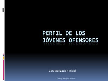 PERFIL DE LOS JÓVENES OFENSORES - DEFENSORES