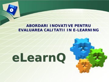 abordari inovative pentru evaluarea calitatii in e-learning - CNMP