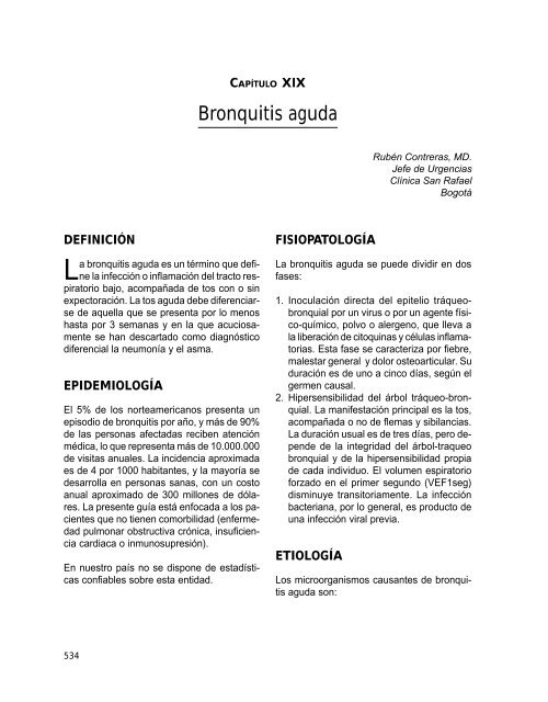 Bronquitis Aguda