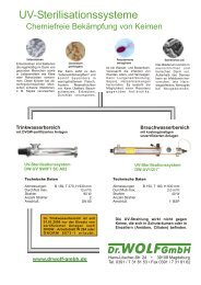 UV-Sterilisationssysteme (PDF, 191 kB) - Drwolf-gmbh.de