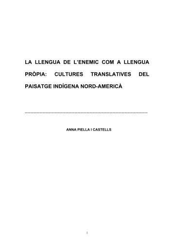 la llengua de l'enemic com a llengua pròpia: cultures ... - Recercat