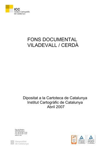Fons Viladevall - Cerdà - Institut Cartogràfic de Catalunya
