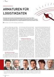 ArmAturen für LoGistikdAten - DSAG