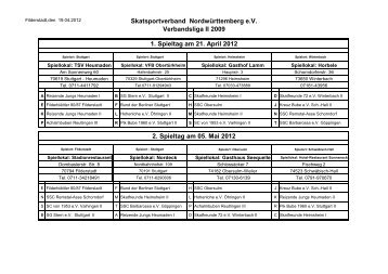 Spielplan 2012 - DSkV