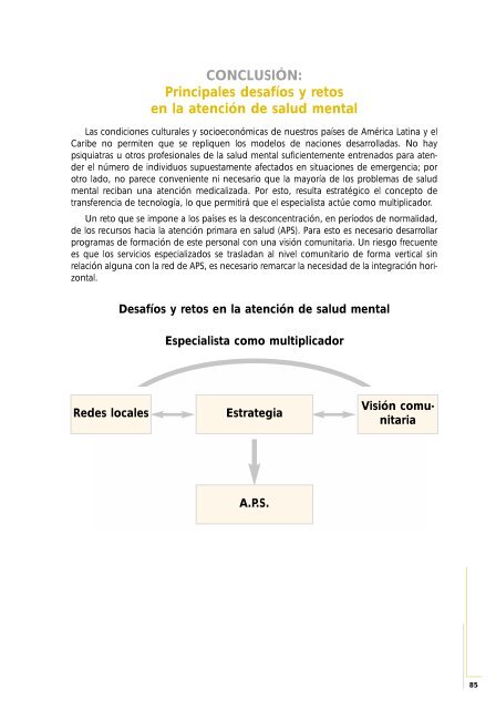 Protección de la salud mental en situaciones de desastres y emergencias