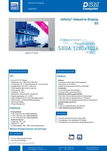 SXGA 1280x1024 - DSM Computer