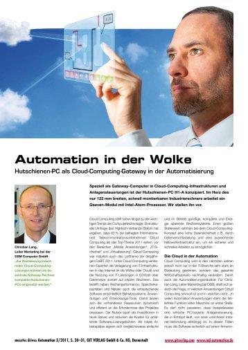 Automation in der Wolke - DSM Computer