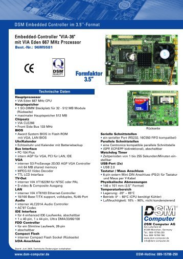 Computer Formfaktor 3.5â - DSM Computer