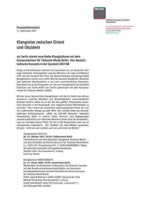 Klangreise zwischen Orient und Okzident - Deutsches Symphonie ...