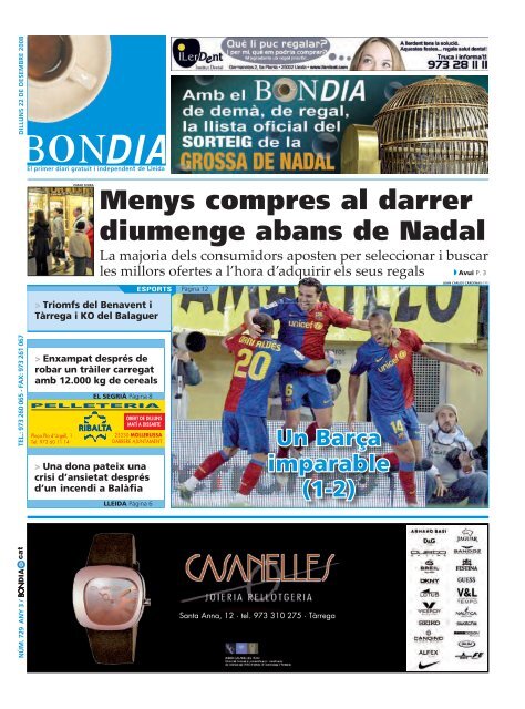 Menys compres al darrer diumenge abans de Nadal - Bondia