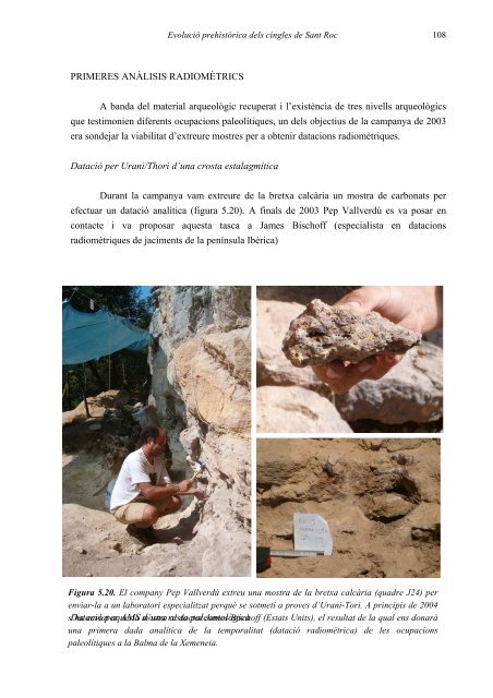 Els cingles de Sant Roc al paleolític - Associació Arqueològica de ...