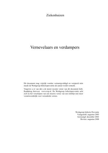 richtlijn Vernevelaars en verdampers - WIP