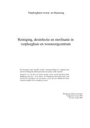 Reiniging, desinfectie en sterilisatie in verpleeghuis en ... - WIP