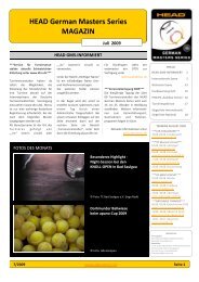 HEAD-GMS_Newsletter 07/2009 - Deutscher Tennis Bund