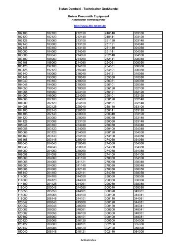 Stefan Dembski - Technischer Großhandel Univer Pneumatik ...