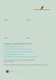 Benutzeranleitung Card Assistant v 3.0 (pdf) - D-Trust