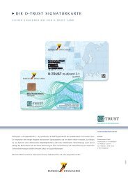 Produktblatt D-TRUST card - Bundesdruckerei GmbH