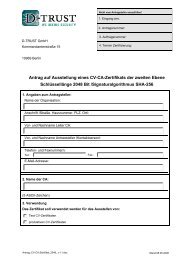 Antrag CV-CA-Zertifikat 2048/SHA-256 - D-Trust