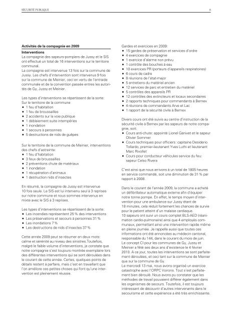 Comptes rendus administratif et financier - Jussy